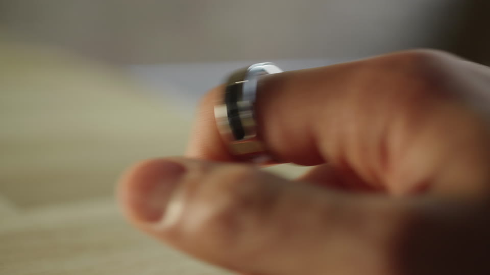 Hold the ring’s touchpad, ask, then let go.