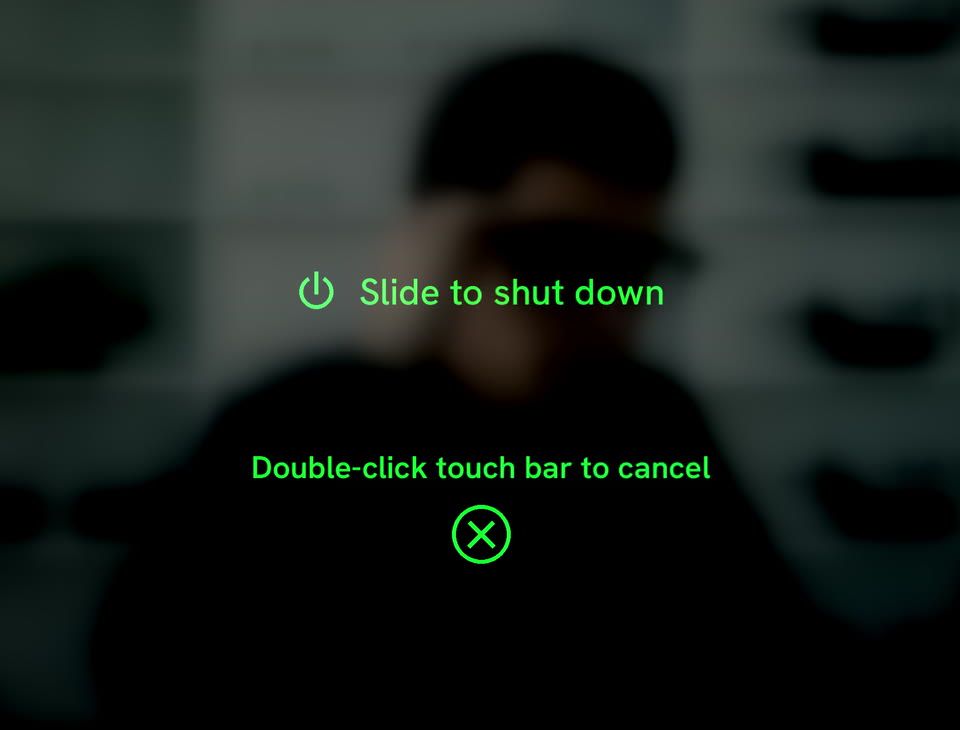 Hold the power button, then slide to shut down.