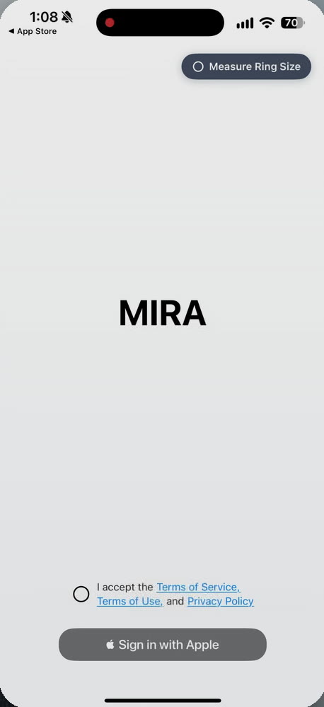Accept the terms and sign in with Apple.